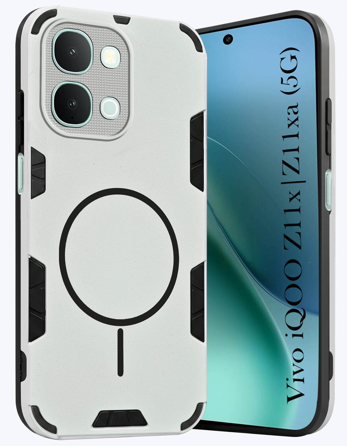 For iQOO Z11x | iQOO Z11xa 5G Back Cover Case (Slim Hybrid Armor | Shockproof Camera Protection | Rugged Dual Layer)