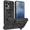 For Nothing Phone 3A Lite Back Cover Case Lite Hybrid Armor (Sliding Shutter Camera Protection | Polycarbonate |Ring Holder Kickstand)