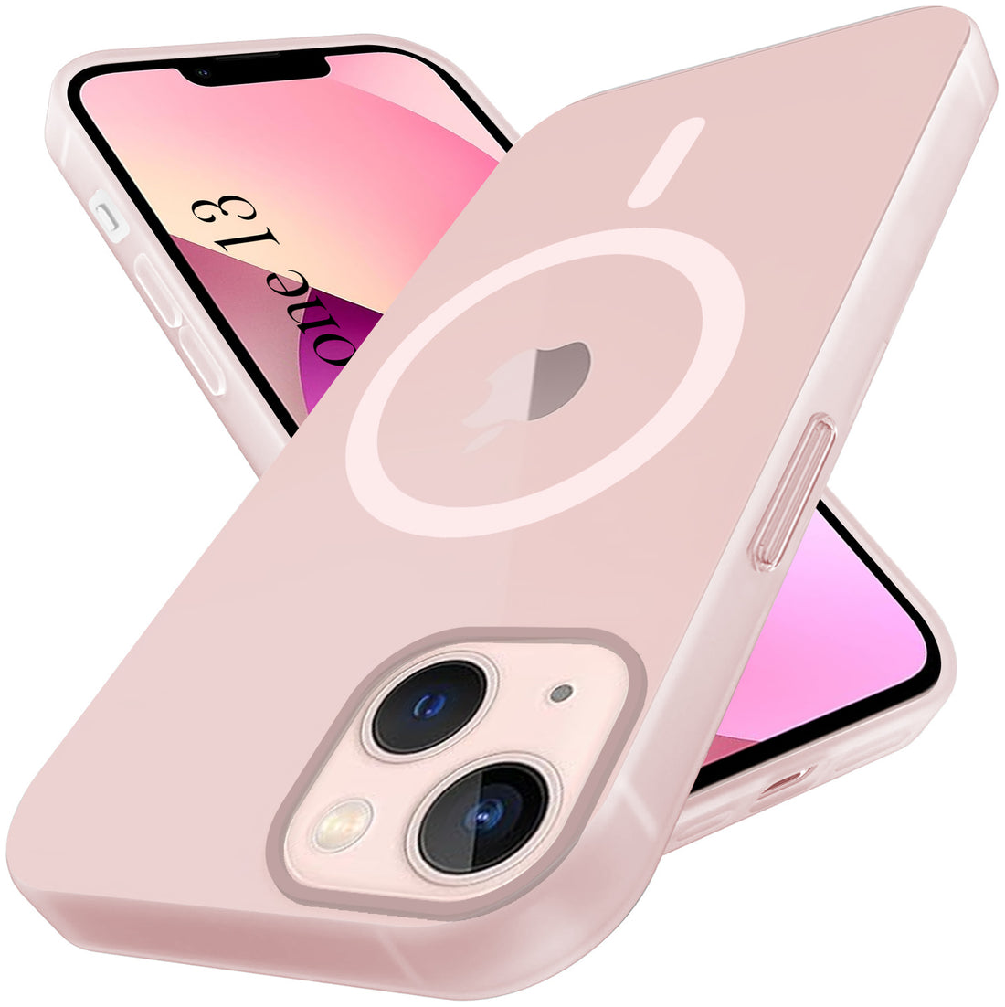 For Apple iPhone 13 Back Cover Case (Frosted Matte Feel | MagSafe Compatible Wireless Charging | Polycarbonate Material)
