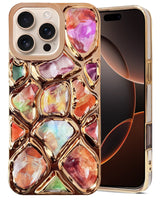For Apple iPhone 16 Pro Max Back Cover Case ( Dual Design Glitter Sparkle and Detachable Diamond Print Case | Soft and Flexible)