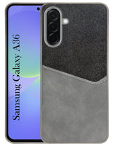 For Samsung Galaxy A36 5G Back Cover Case (Dual PU Leather Stitch | Professional Minimalist | Soft and Flexible)