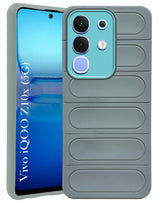 For Vivo iQOO Z10x Back Case Cover (Matte Liquid Silicone| Professional Wave Design | Camera Protection Ring | Shockproof Anti Slip Grip)