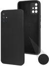 For Samsung Galaxy A71 Back Cover Case (Matte Finish Silicone with Inside Fiber cloth)