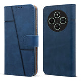 For Poco C75 | Poco M7 Flip Cover Case( Stitched Leather with Magnetic Closure)