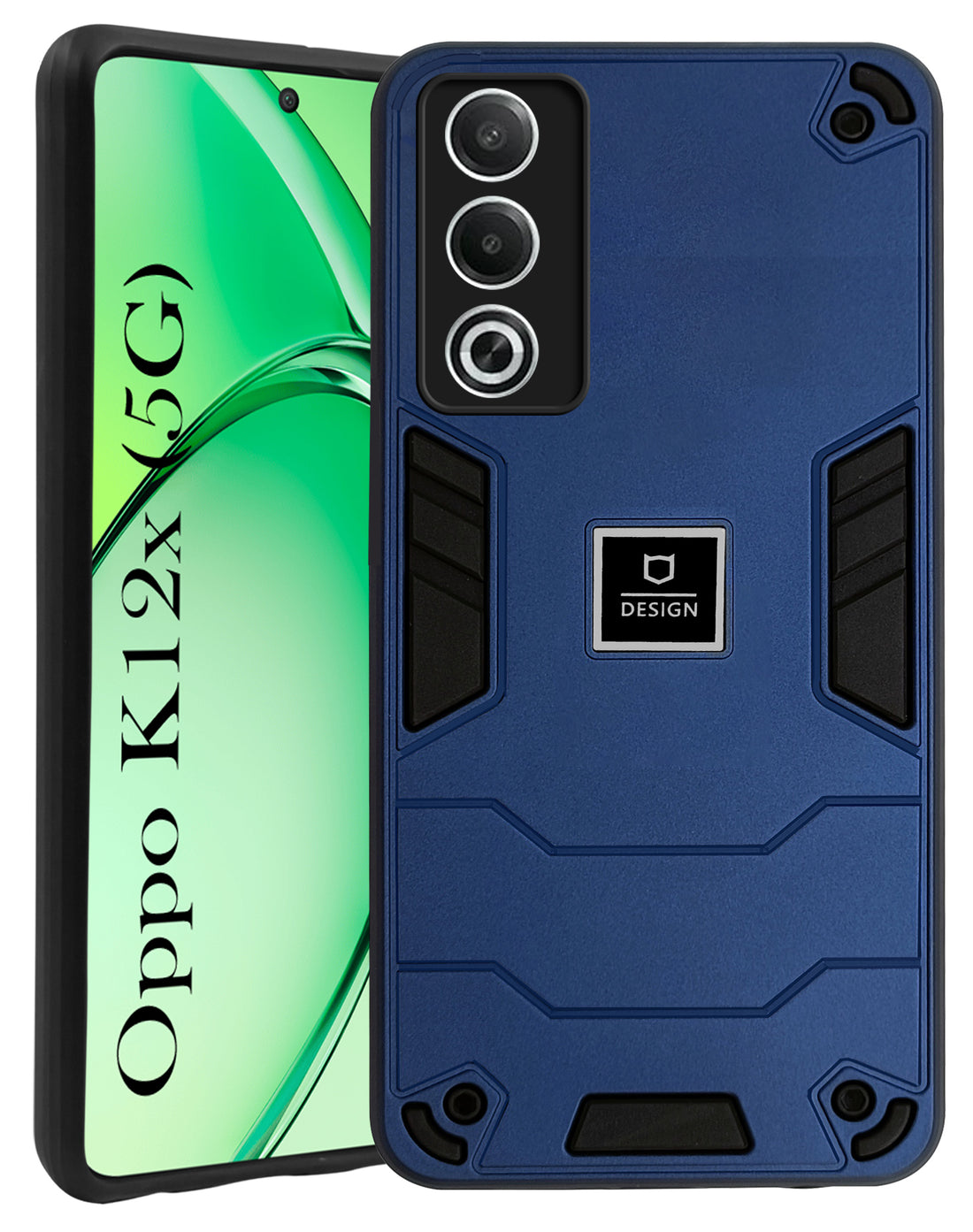 For Oppo K12x 5G Back Cover Case (Lightweight Hybrid Shockproof Polycarbonate)