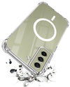 For Samsung Galaxy S21 FE 5G Back Cover Shockproof Crystal-Clear (Magsafe Wireless Support | Drop & Camera Protection | Hard Polycarbonate)