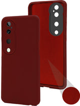 For Vivo T3 Ultra  Back Cover Case ( Matte Finish Silicone with Inside Fiber cloth)