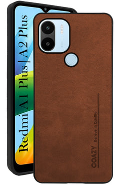 For Xiaomi Redmi A1 Plus | A2 Plus Back Cover Case (Professional Vegan Leather | Camera Protection | Slim & Soft)