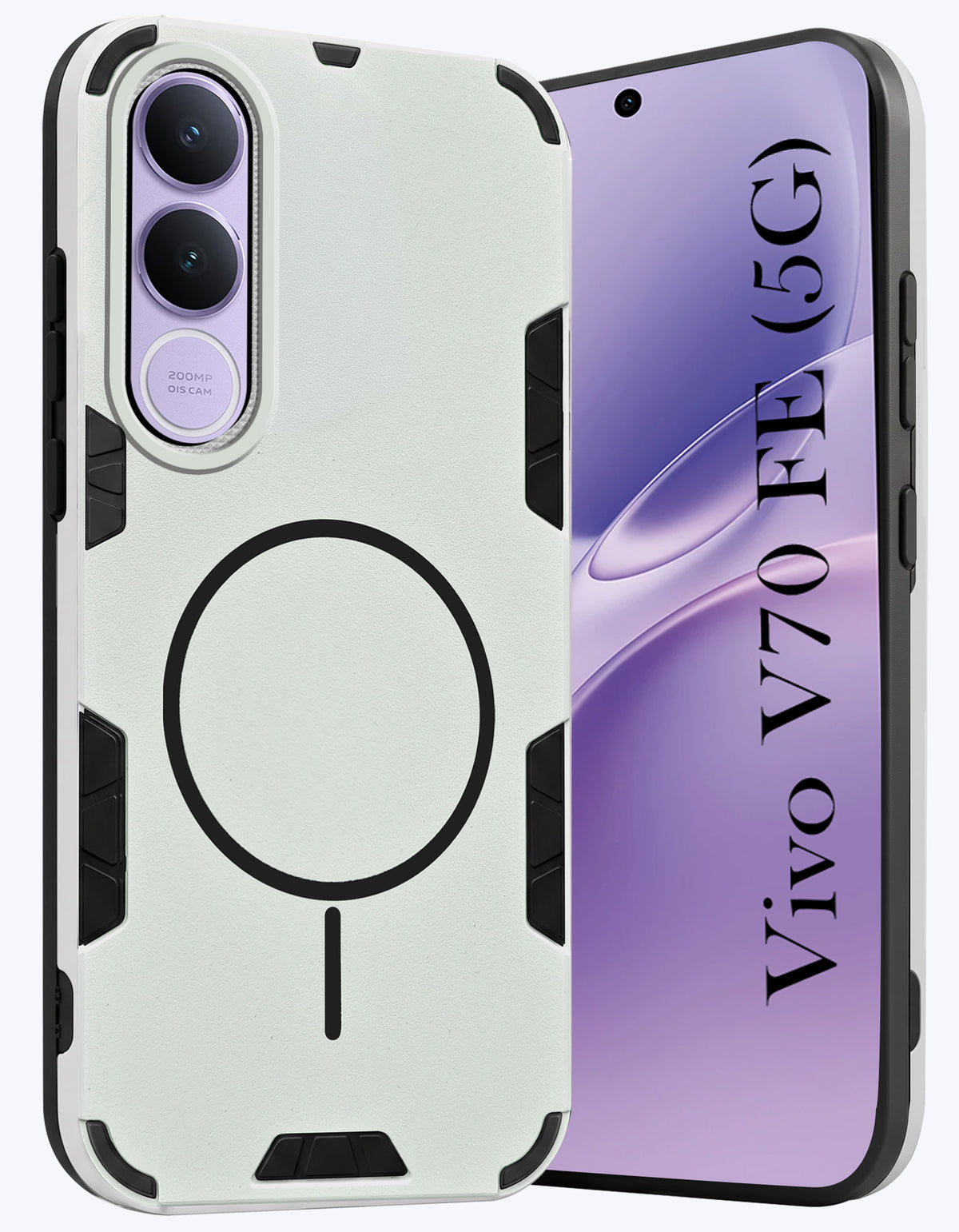 For Vivo V70 FE 5G Back Cover Case (Slim Hybrid Armor | Shockproof Camera Protection | Rugged Dual Layer)