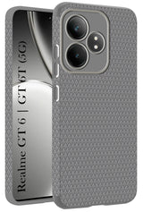 For Realme GT 6T 5G Back Cover Case (Liquid Silicone | Side Grip | Camera Protection)