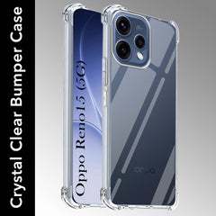 For Oppo Reno15 5G | Oppo Reno 15 5G Back Cover Shockproof Crystal-Clear (Drop & Camera Protection | Hard Polycarbonate)