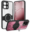 For Oppo F31 5G | Oppo F33 5G Back Cover Case with stand (Built-in Ring Holder Kickstand | Lifetime Anti Yellow | Camera Protection)