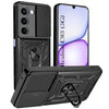 For Realme C83 5G Back Cover Case Hybrid Armor (Sliding Shutter Camera Protection | Polycarbonate |Ring Holder Kickstand)