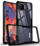 For Oppo A73 Back Cover Case ( Shockproof with Polycarbonate Clear Panel | Professional Black)
