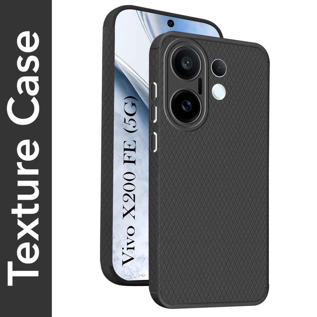 For Vivo X200 FE Back Cover Case (Liquid Silicone | Side Grip | Camera Protection)