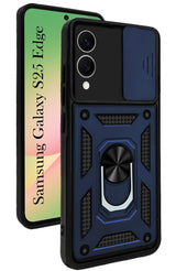 For Samsung Galaxy S25 Edge Back Cover Case (Hybrid Dual Armor Polycarbonate)