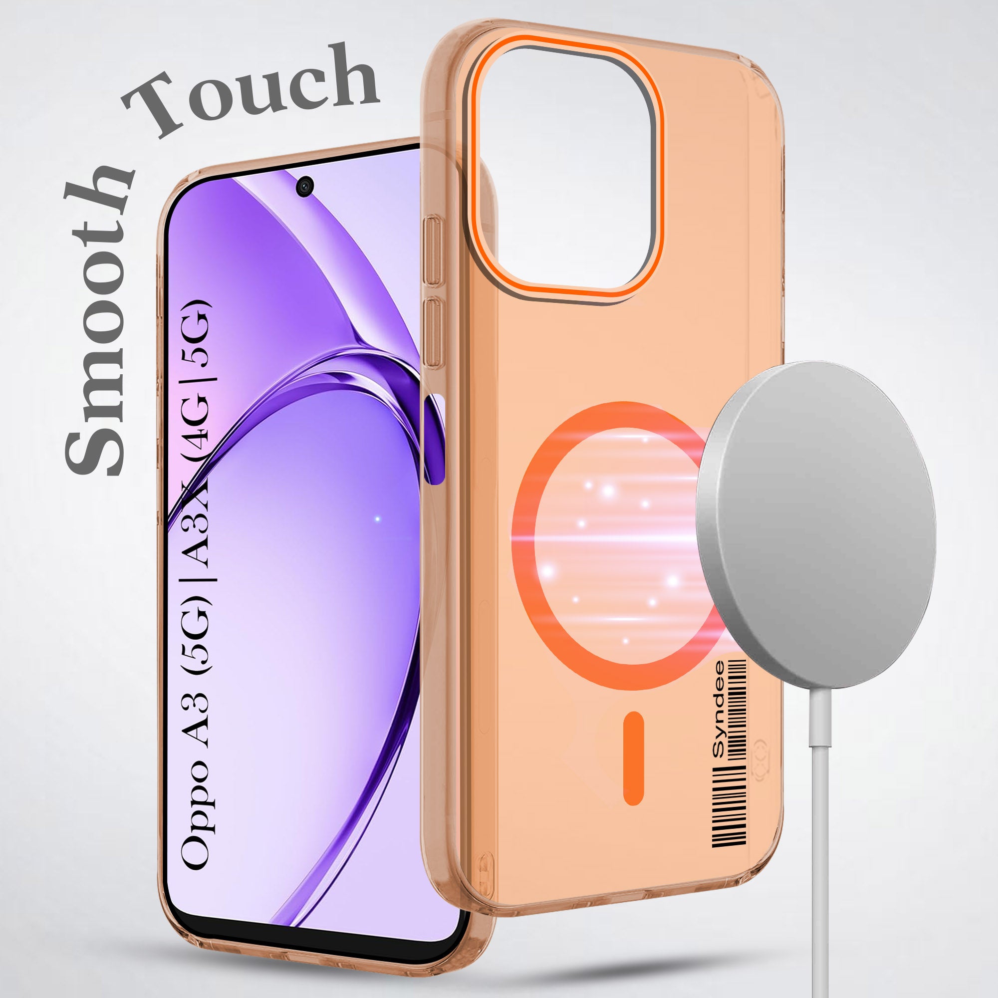 For Oppo A3X (4G/5G) | Oppo A3 5G Back Cover Case (Soft Touch | Camera Bump Protection | MagSafe Compatible | Matte Finish)