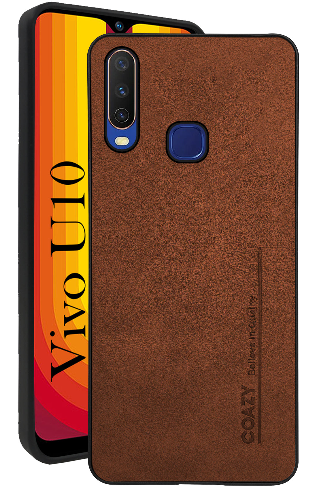 For Vivo U10 Back Cover Case (Professional Vegan Leather | Camera Protection | Slim & Soft)