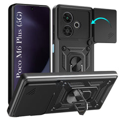 For Poco M6 Plus 5G Back Cover Case (Hybrid Dual Armor Polycarbonate)