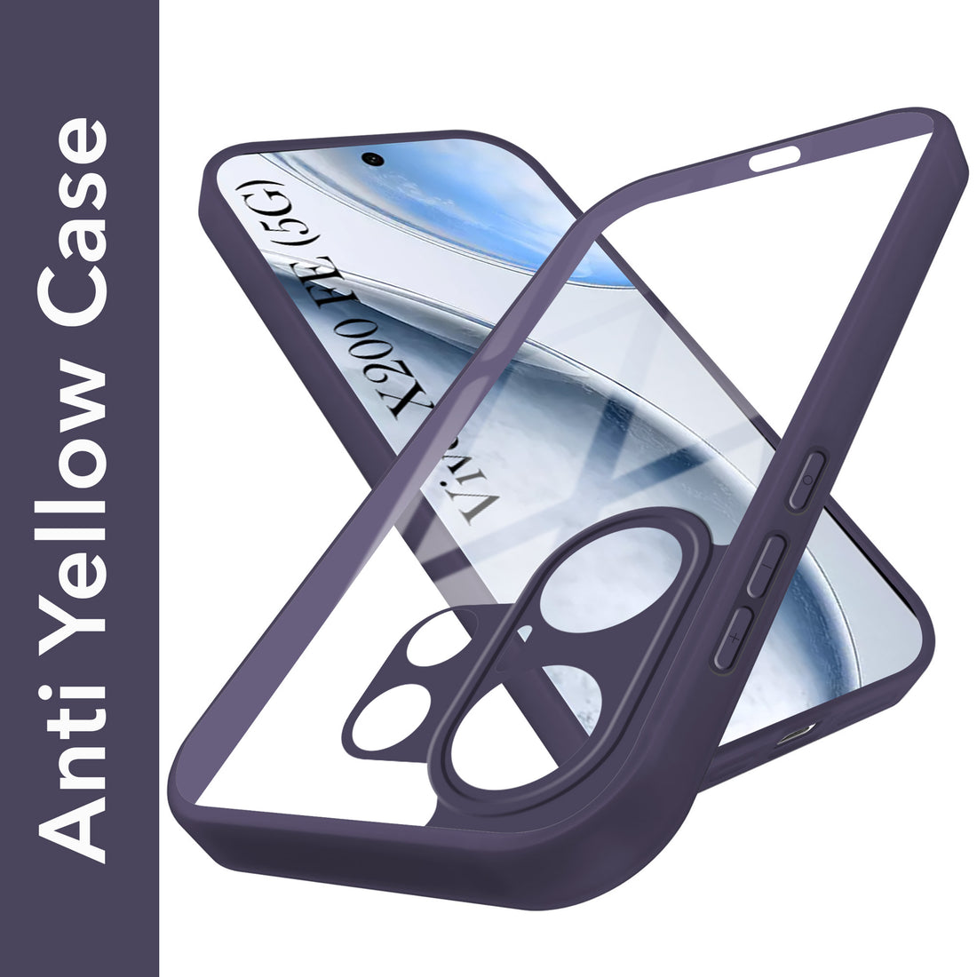 For Vivo X200 FE Back Cover Case Ultra-Hybrid (Lifetime Anti Yellow | Anti Scratch | Crystal Clear Shockproof)