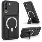 For Vivo Y200 Back Case Cover Metallic (Hybrid Armor Kickstand | MagSafe Compatible | Camera Protection Shockproof)