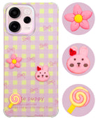 For Oppo Reno 15c Back Cover Case (3D Cute Cartoons | Hard Back Side Soft | Matte Premium Finish | HD Printing)