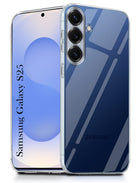 For Samsung Galaxy S25 Back Cover (Silicone Clear Shockproof Case with Camera Protection | Soft and Flexible | Transparent)