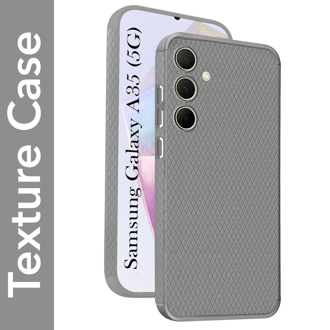 For Samsung Galaxy A35 5G Back Cover Case (Liquid Silicone | Side Grip | Camera Protection)