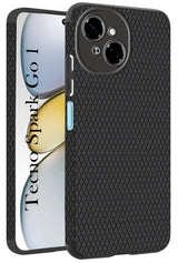 For Tecno Spark Go 1 Back Cover Case (Camera Protection | Side Grip Texture | Soft and Flexible)