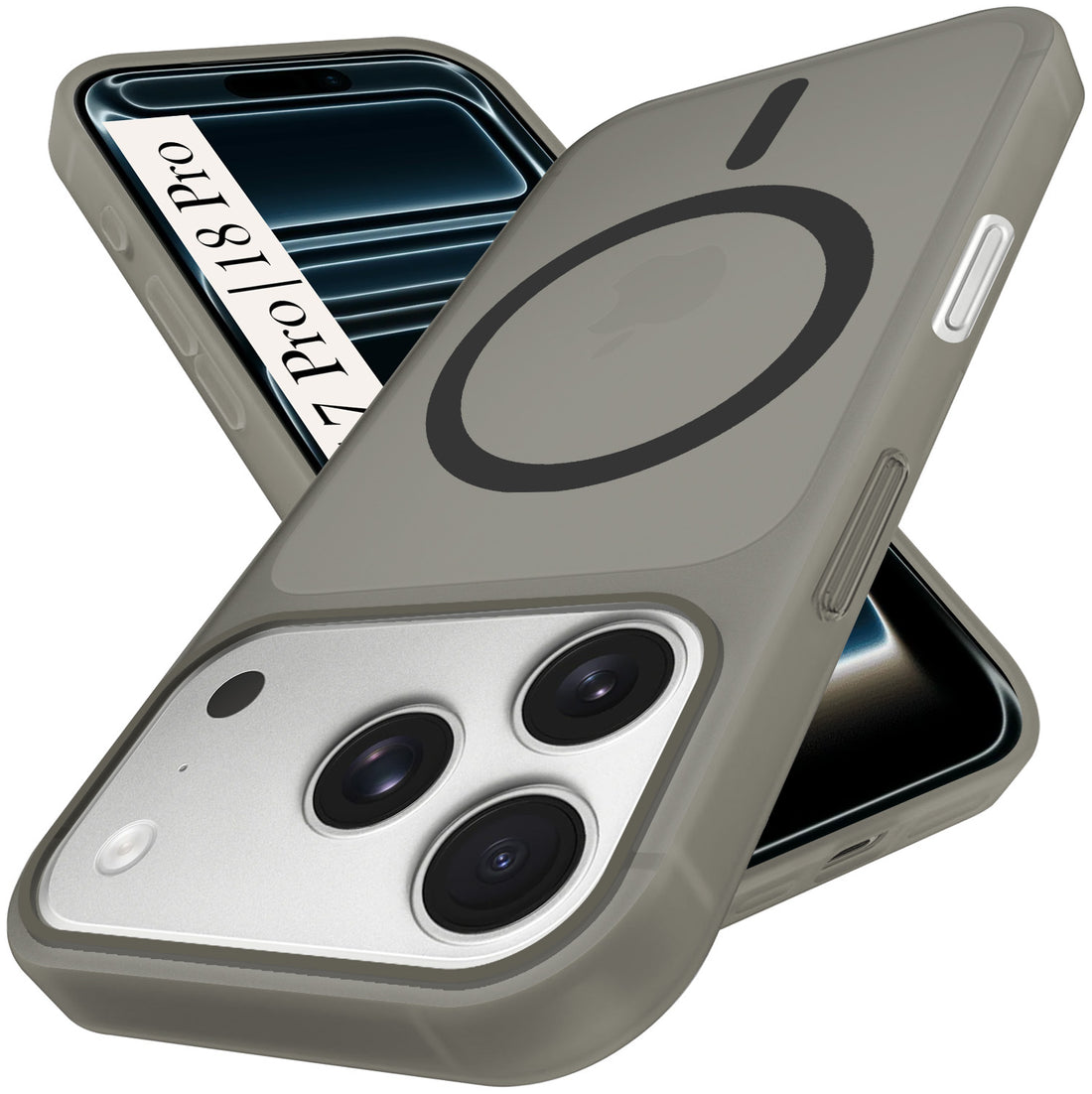 For iPhone 17 Pro | iPhone 18 Pro Back Cover Case (Frosted Matte Feel | MagSafe Compatible Wireless Charging)