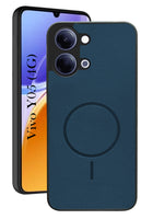 For Vivo Y05 4G Back Cover Case PU Leather (Texture Grip Design | Professional Minimalist | Camera Protection | Soft and Flexible)