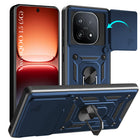 For Vivo iQOO 15 5G Back Cover Case Hybrid Armor (Sliding Shutter Camera Protection | Polycarbonate |Ring Holder Kickstand)