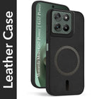 For Motorola Moto G67 Power | G57 Power Back Cover Case Leather Finish (MagSafe Compatible Wireless Charging | Soft Touch | Camera Bump Protection)