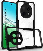 For Oppo F29 Pro Back Cover Case (Shockproof with Polycarbonate Clear Panel | Professional Black)