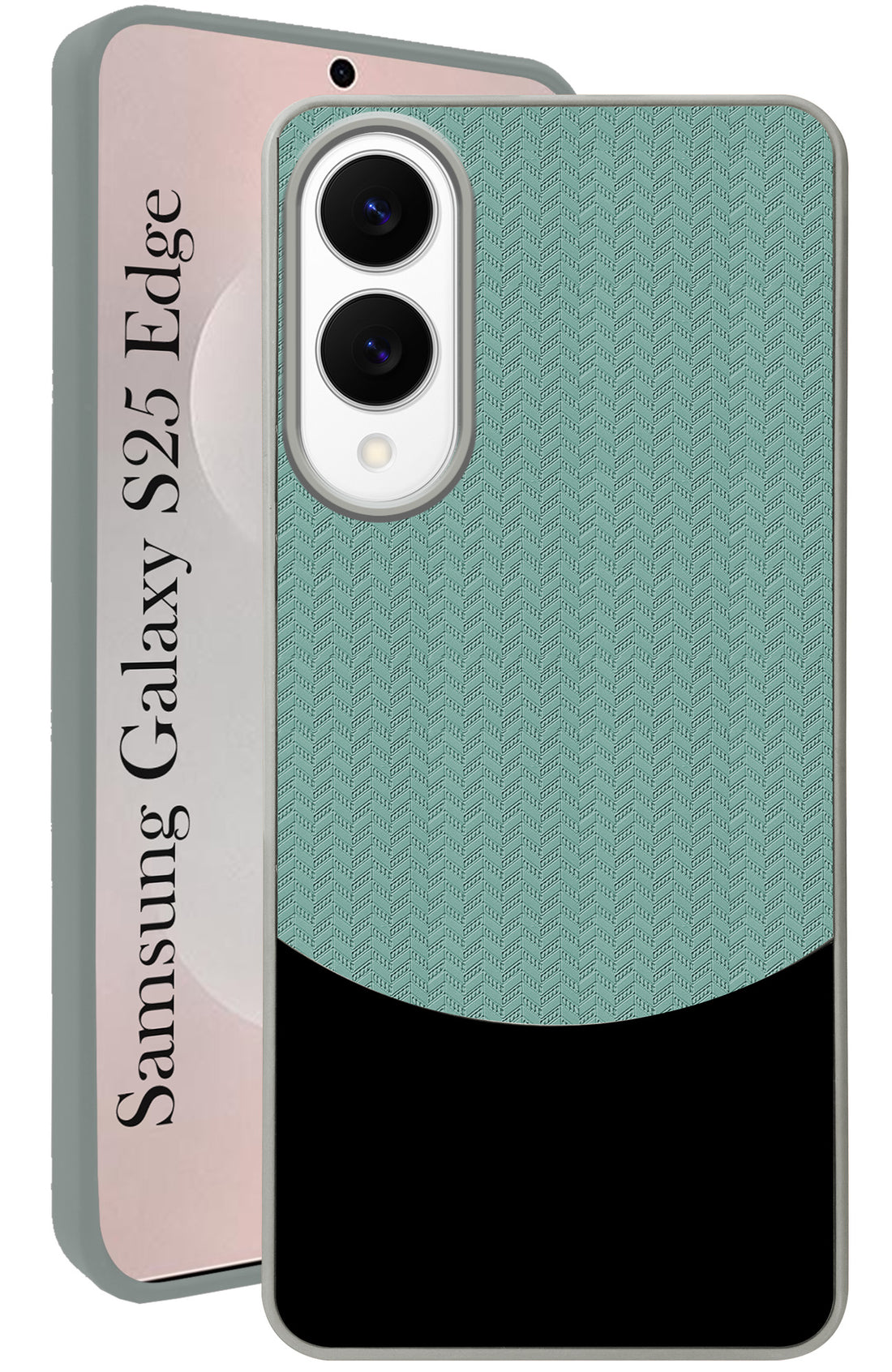For Samsung Galaxy S25 Edge Back Cover Case (Elegant PU Leather Finish | Premium Minimalist Professional | Camera Protection Bump)