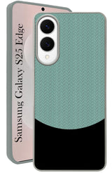 For Samsung Galaxy S25 Edge Back Cover Case (Elegant PU Leather Finish | Premium Minimalist Professional | Camera Protection Bump)