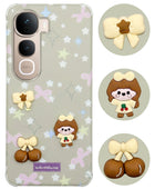 For Vivo Y400 Pro Back Cover Case (3D Cute Cartoons | Hard Back Side Soft | Matte Premium Finish | HD Printing)