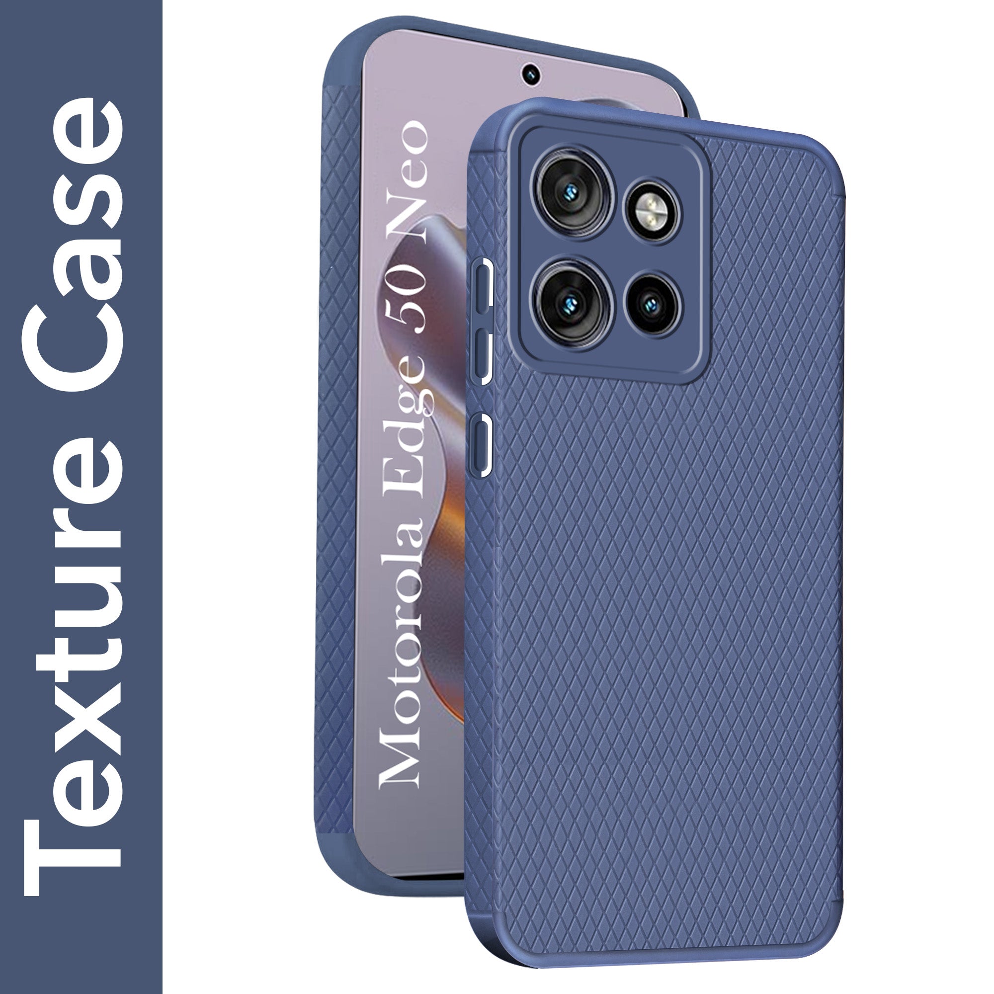 For Motorola Moto Edge 50 Neo Back Cover Case (Liquid Silicone | Side Grip | Camera Protection)
