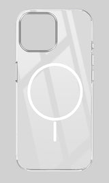 For Apple iPhone 13 Pro Max Back Cover Case (Crystal Clear Case | MagSafe Wireless Charging Support | Hard Anti Yellow | Camera Protection Bump)