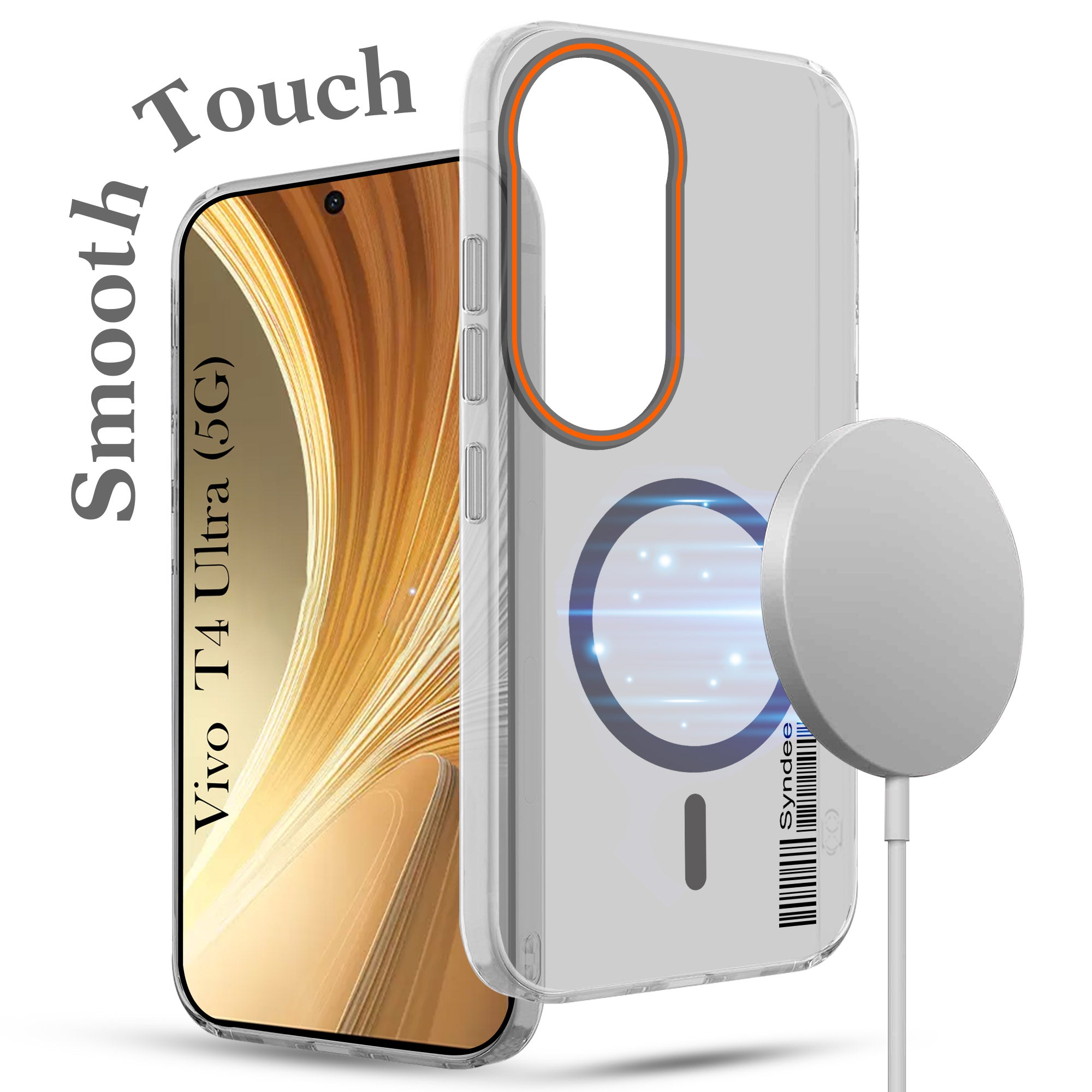 For Vivo T4 Ultra Back Cover Case (Soft Touch | Camera Bump Protection | MagSafe Compatible | Matte Finish)