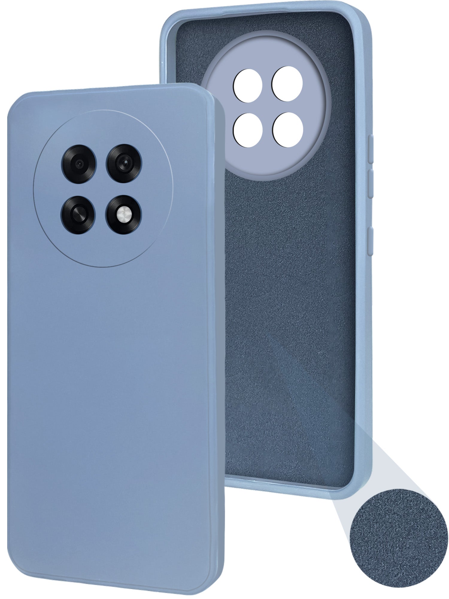 For Oppo F31 Pro Plus Back Cover Case (Matte Finish Silicone with Inside Fiber cloth)