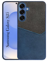 For Samsung Galaxy S25 Back Cover Case (Dual PU Leather Stitch | Professional Minimalist | Soft and Flexible)