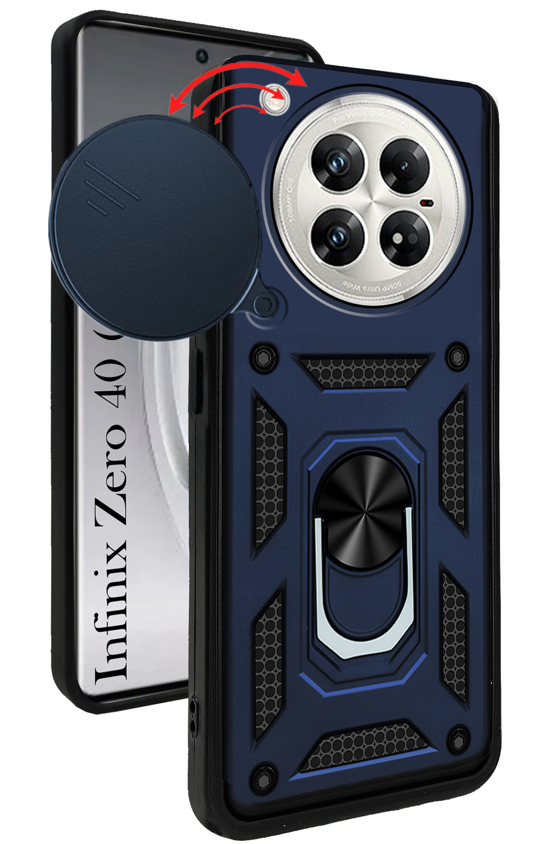 For Infinix Zero 40 5G Back Cover Case (Hybrid Dual Armor Polycarbonate)