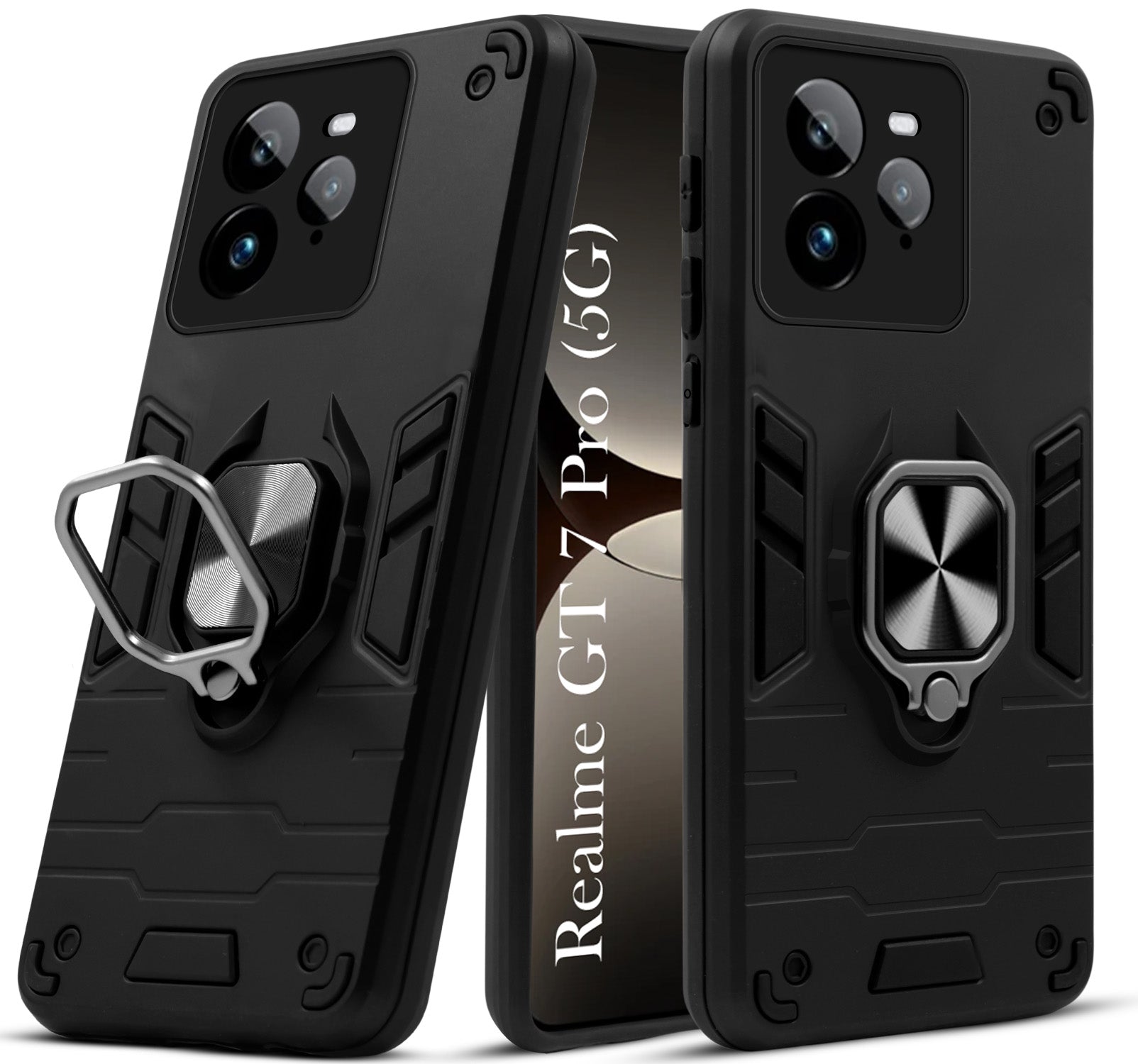For Realme GT 7 Pro Back Cover Case (Shockproof Polycarbonate Dual Layer Hybrid Armor)