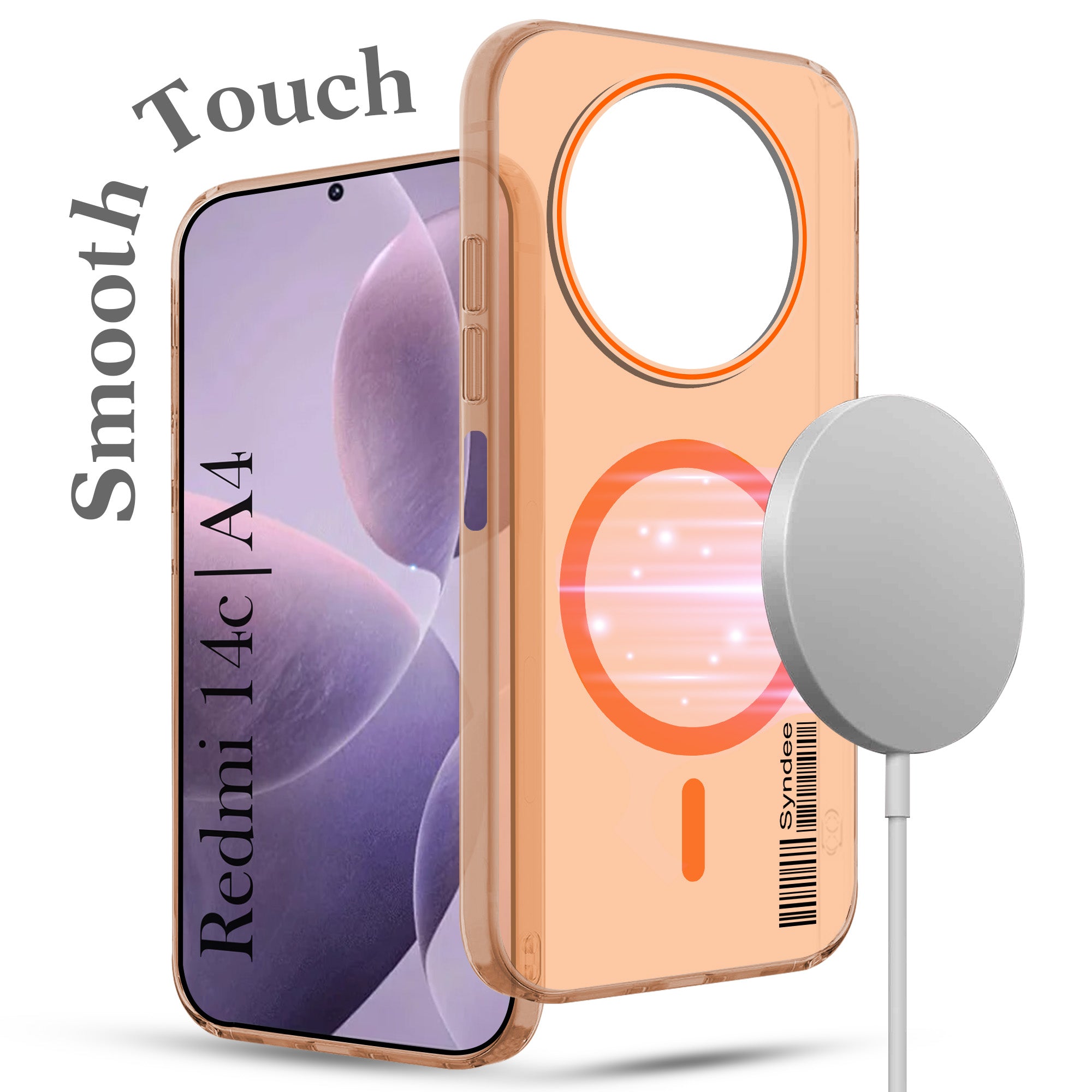 For Redmi A4 5G | Xiaomi Redmi 14C Back Cover Case (Soft Touch | Camera Bump Protection | MagSafe Compatible | Matte Finish)
