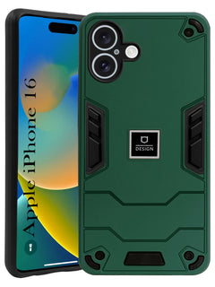 For Apple iPhone 16 Back Cover Case (Lightweight Hybrid Shockproof Polycarbonate)