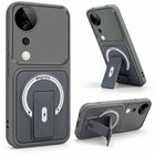 For Vivo T3 Ultra Back Case Cover Metallic (Hybrid Armor Kickstand | MagSafe Compatible | Camera Protection Shockproof)