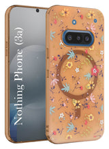 For Nothing Phone 3A Back Cover Case (Cute Floral Design | Flower Print for Girls | MagSafe Compatible Wireless Charging)