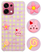 For Oppo F31 5G | Oppo F33 5G Back Cover Case (3D Cute Cartoons | Hard Back Side Soft | Matte Premium Finish | HD Printing)