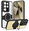 For Samsung Galaxy S24 Ultra Back Cover Case with stand (Built-in Ring Holder Kickstand | Lifetime Anti Yellow | Camera Protection)